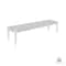 Armen Living Camino Indoor Outdoor Dining Bench in Eucalyptus Wood and Gray Rope 840254336018 - alternate 2